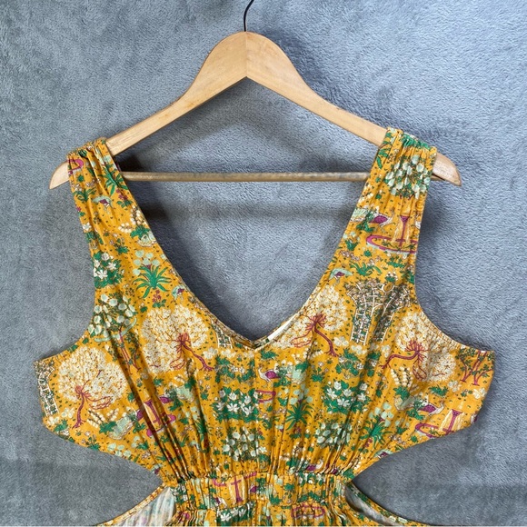 Anthropologie Maeve Dress Women Sz 2X Marie Column Cutout Maxi Beach Cover Up - Picture 11 of 16